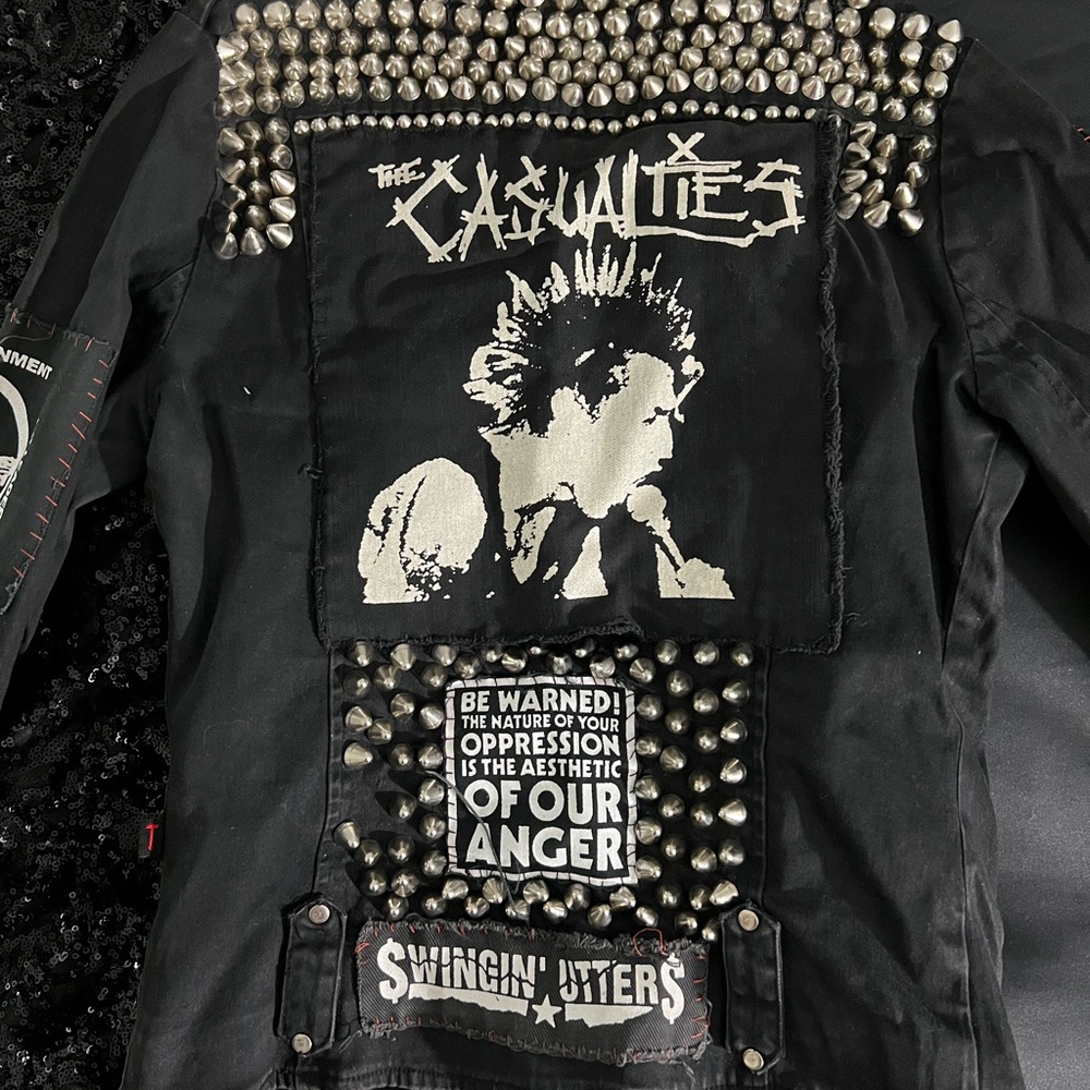 Custom Hand Studded Punk Jacket